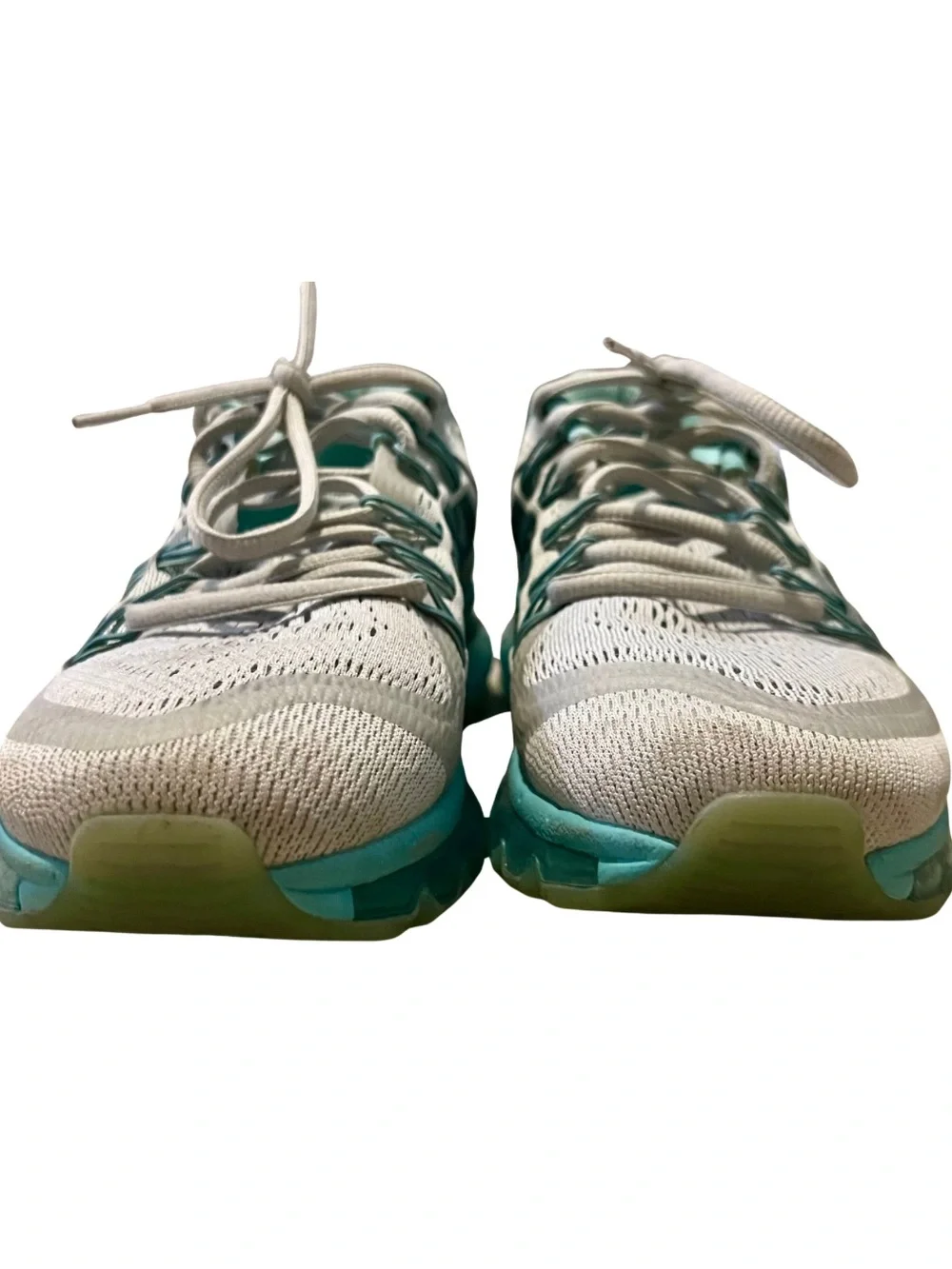 Nike Air Max 2015 Running Shoes White Aqua/Turquoise Women’s Size 8.5